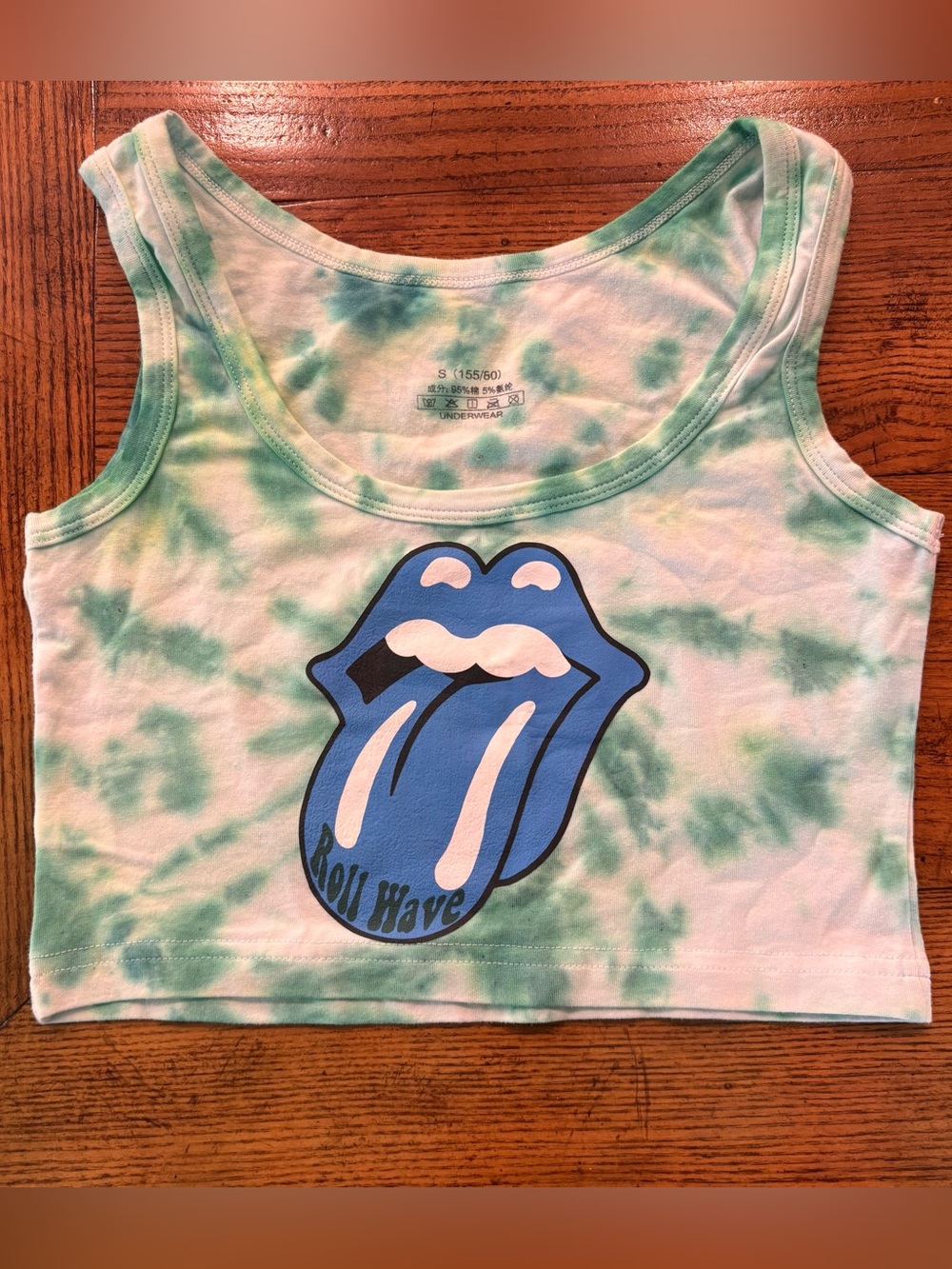 Tulane tailgate cropped tank Size S
